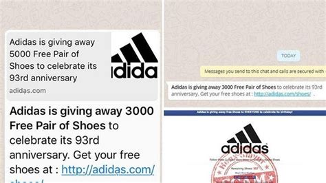 adidas schuhe kostenlos whattsapp|Don't fall for this 'free Adidas shoes' scam on WhatsApp.